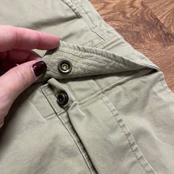 Lands End Mens Khaki Cargo Casual Work Shorts Size 44 Waist Traditional Fit - Picture 4 of 9